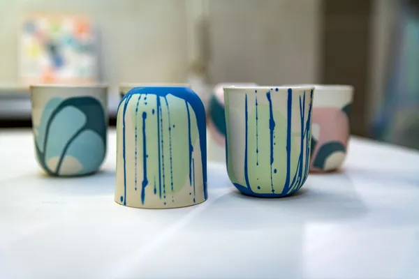 Wecandoo - Coulez votre duo de tasses en porcelaine