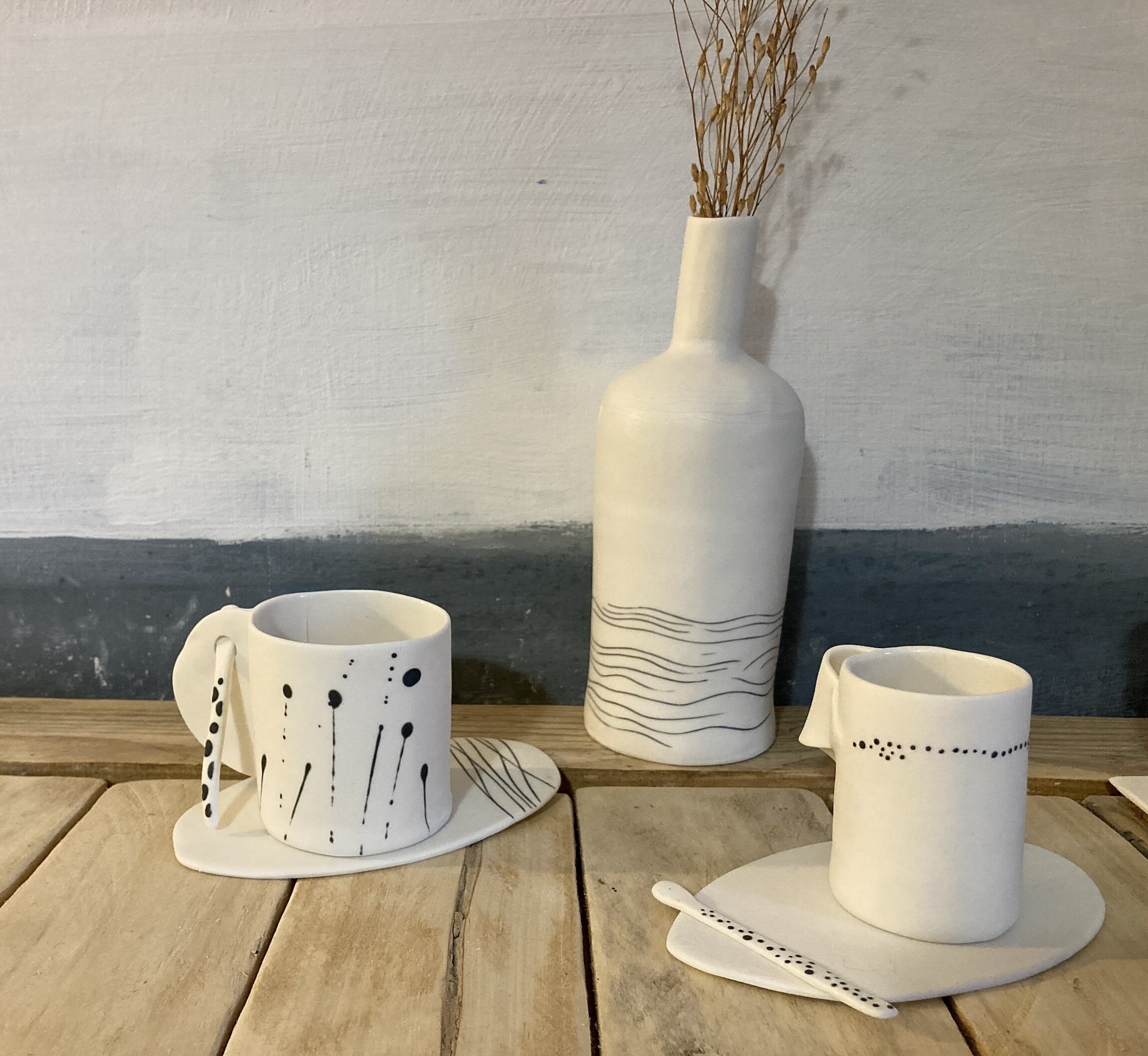 Wecandoo - Modelez votre tasse en porcelaine, avec sous-tasse et cuillère - Image n°5