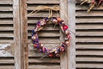Créez votre couronne de fleurs séchées