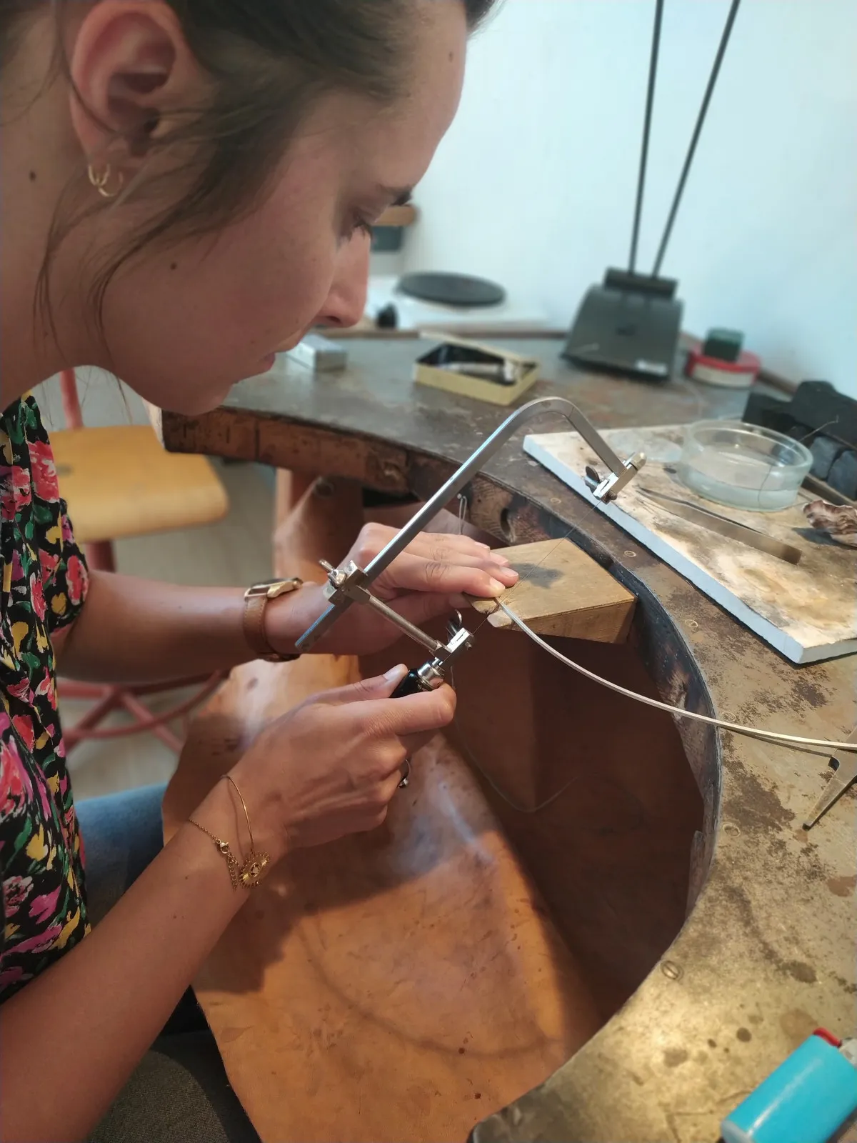 Créez votre bague martelée en argent