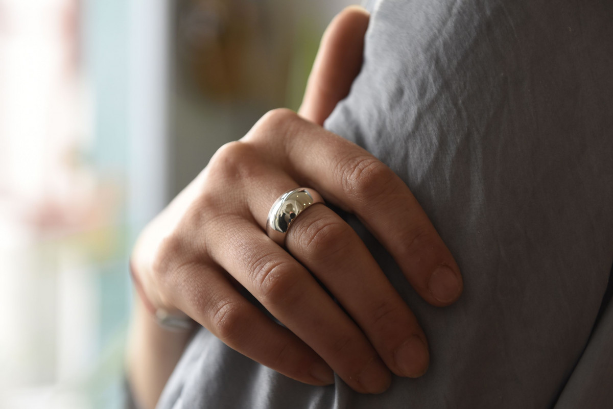 Réalisez votre bague jonc bombée en argent