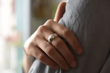Wecandoo - Réalisez votre bague jonc bombée en argent