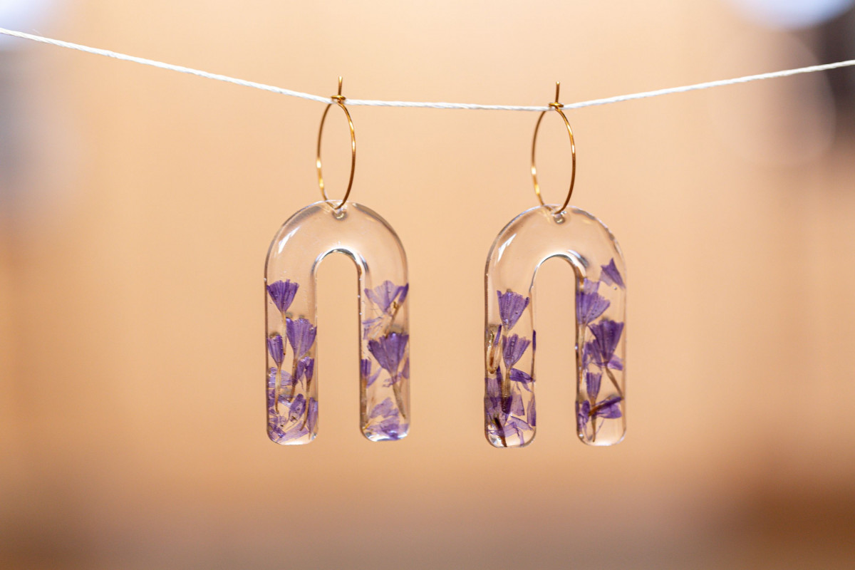 Fabriquez vos boucles d'oreilles fleuries