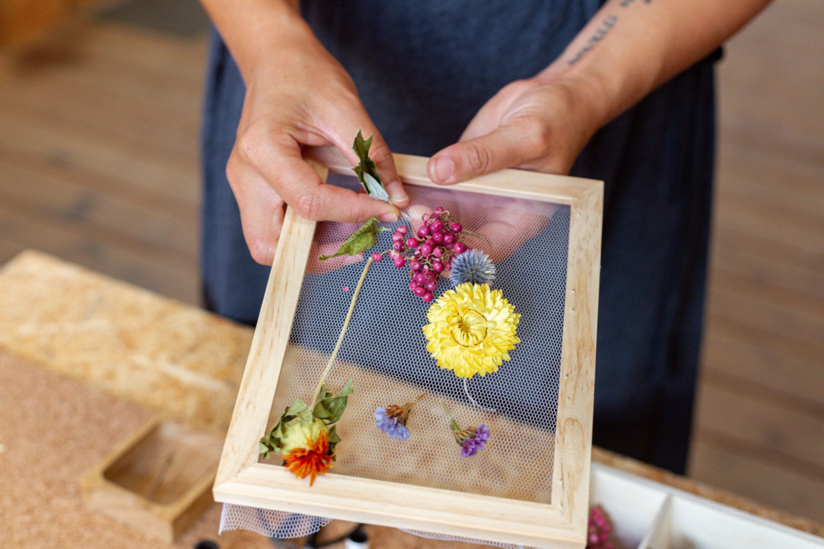 Créez votre cadre fleuri ou tambour unique