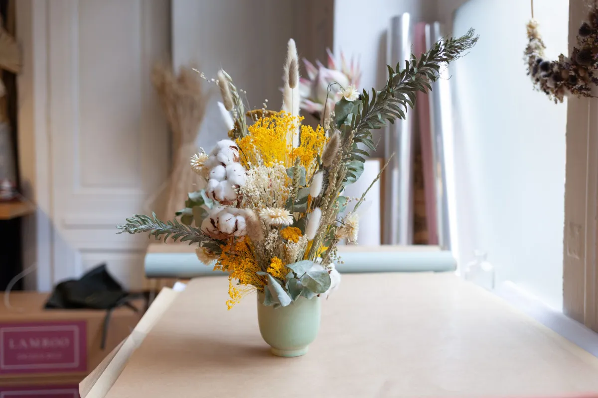 Créez votre posy de fleurs séchées