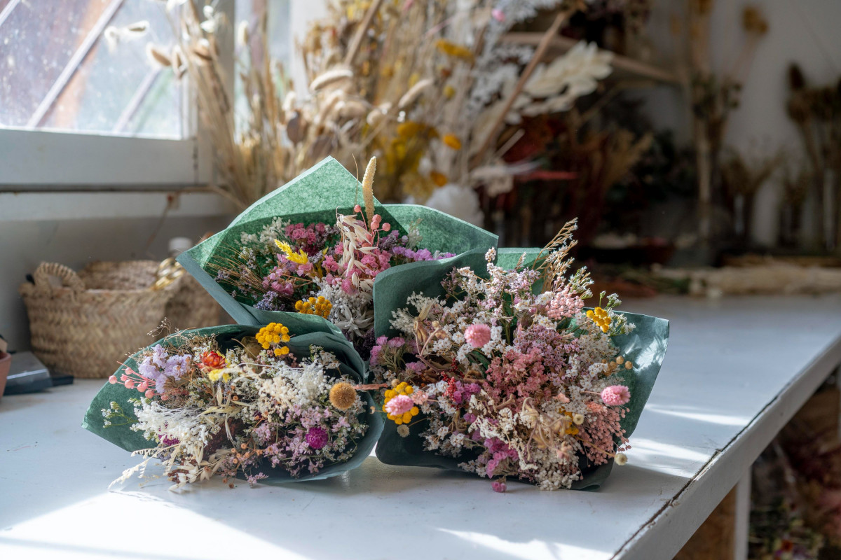 Créez votre composition de fleurs séchées à Bayonne