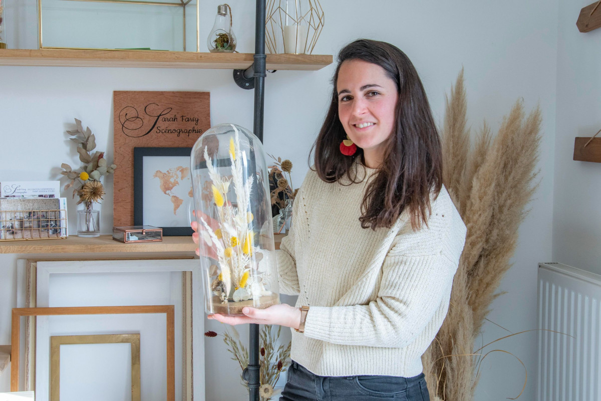 Composez votre cloche de fleurs séchées