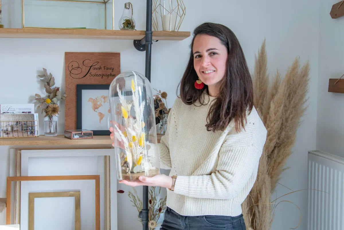 Composez votre cloche de fleurs séchées