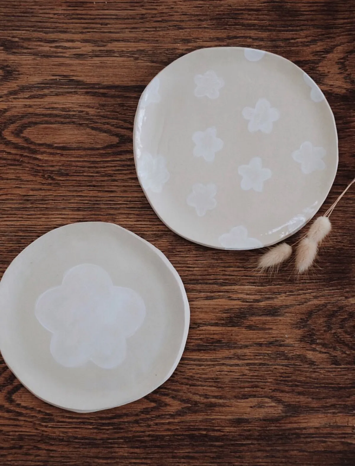 Modelez vos deux assiettes à dessert