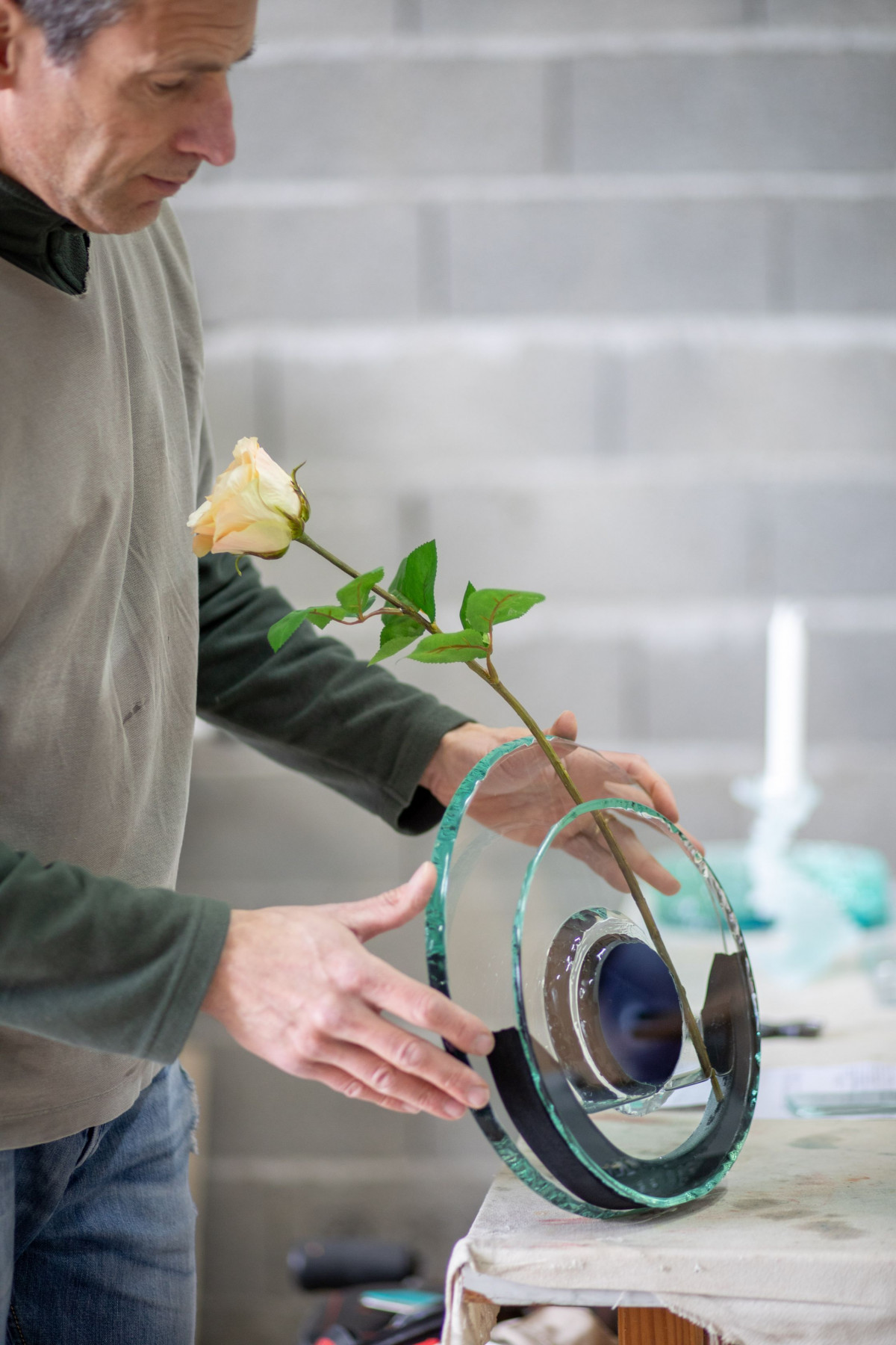 Réalisez votre vase en verre