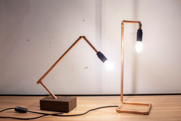 Wecandoo - Réalisez une lampe en cuivre design