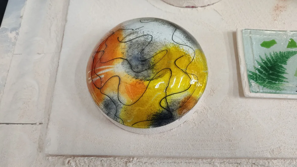 Réalisez votre plat en verre fusing