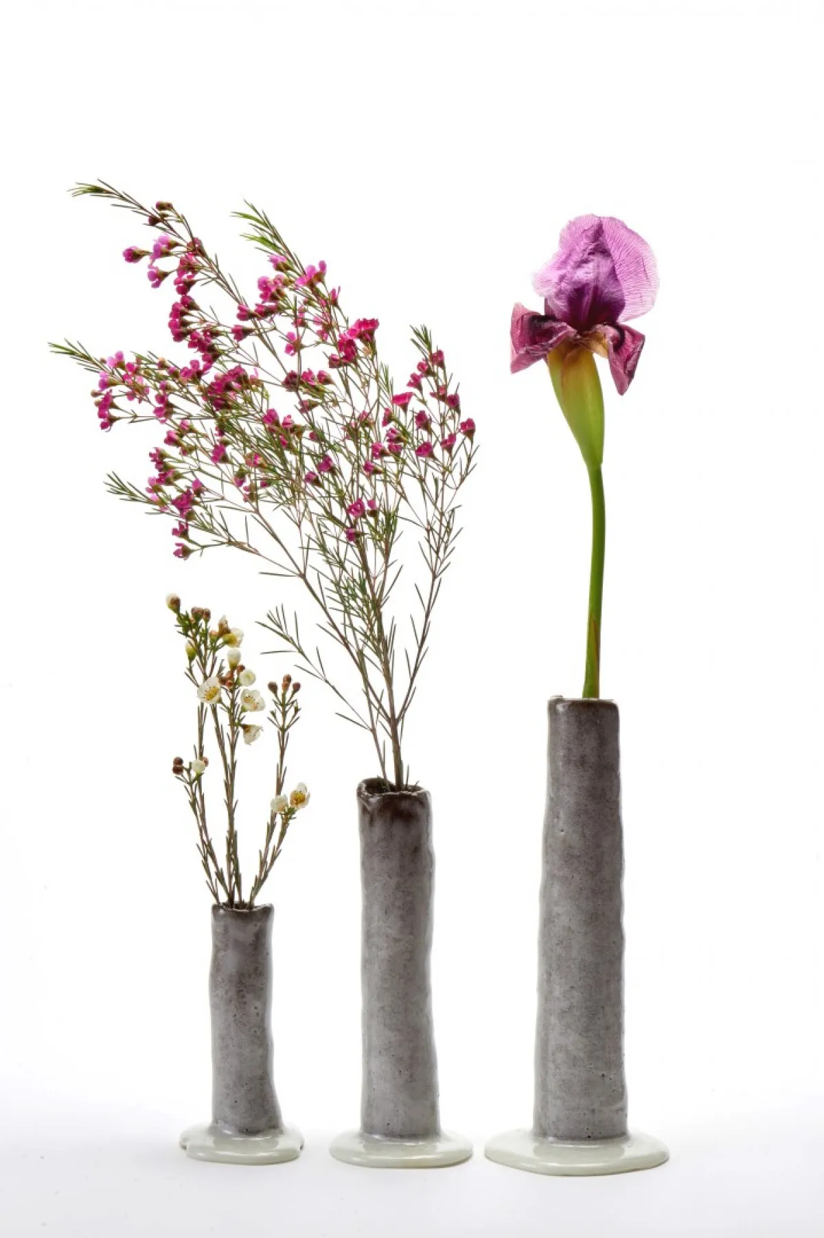 Modelez votre trio de soliflores en céramique