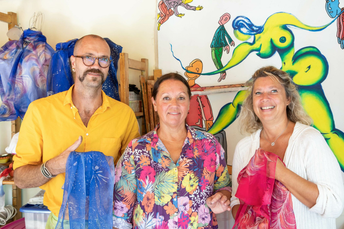 Découvrez la technique du batik sur soie