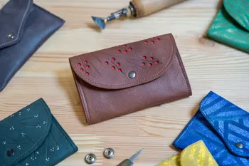 Concevez votre porte-monnaie en cuir