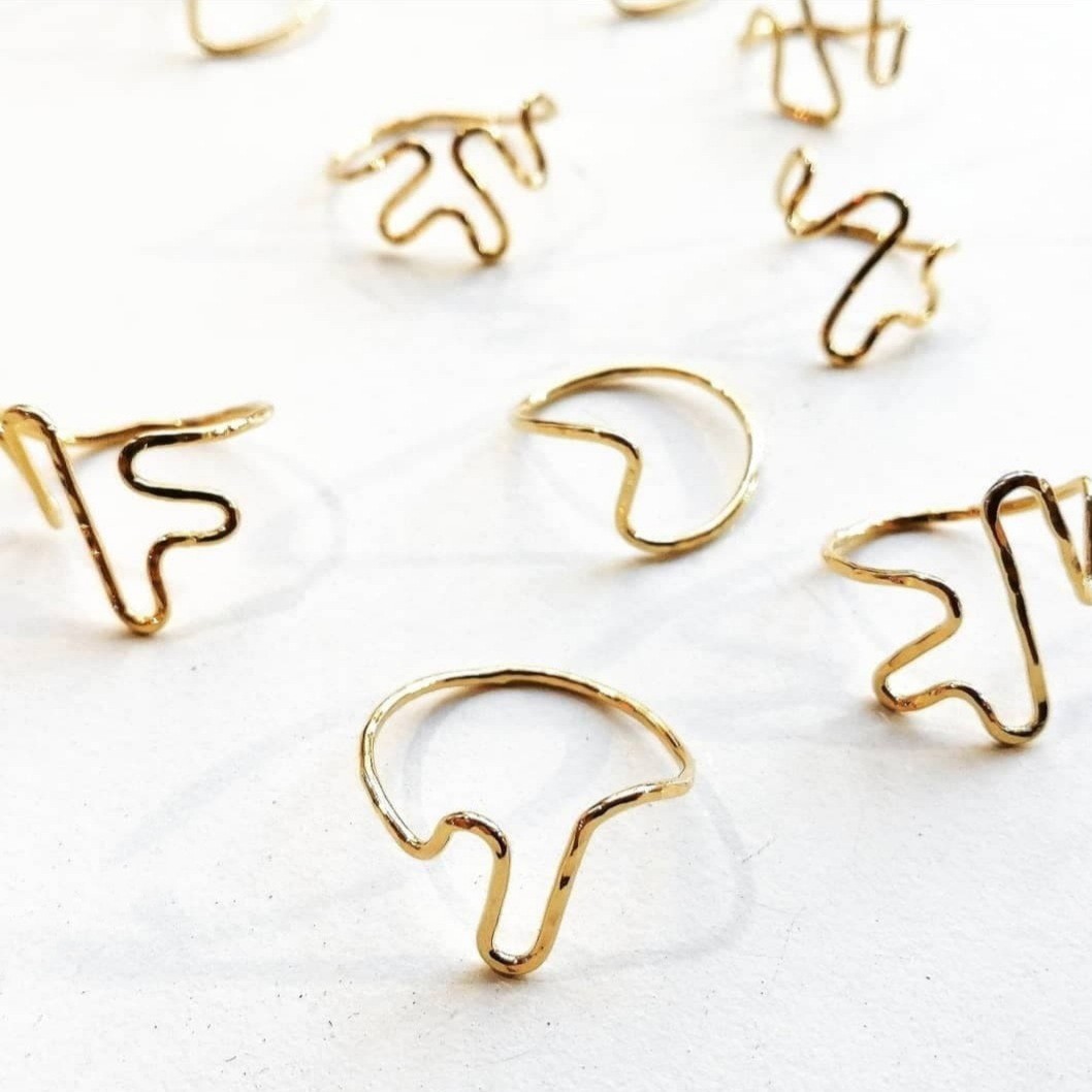 Réalisez votre bague en laiton plaquée or