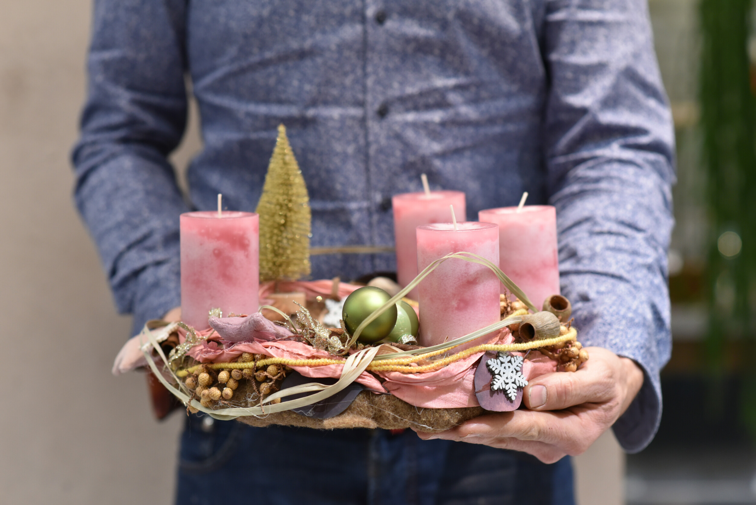 Réalisez votre couronne de l'Avent