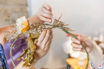 Créez votre couronne de fleurs