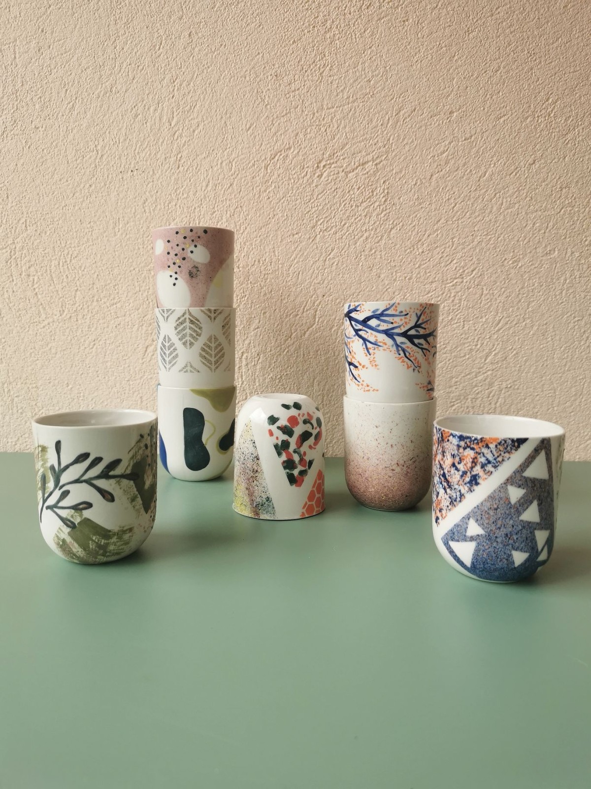 Coulez votre duo de tasses en porcelaine