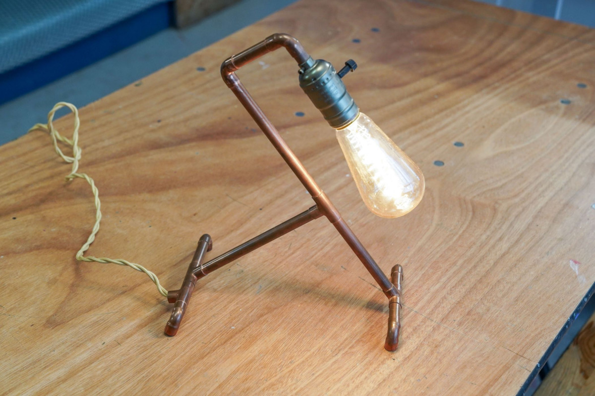 Créez votre lampe design en cuivre