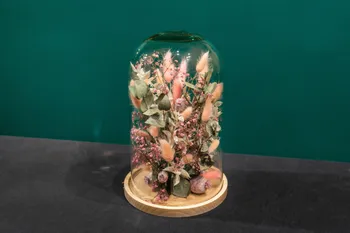 Créez votre composition florale sous cloche