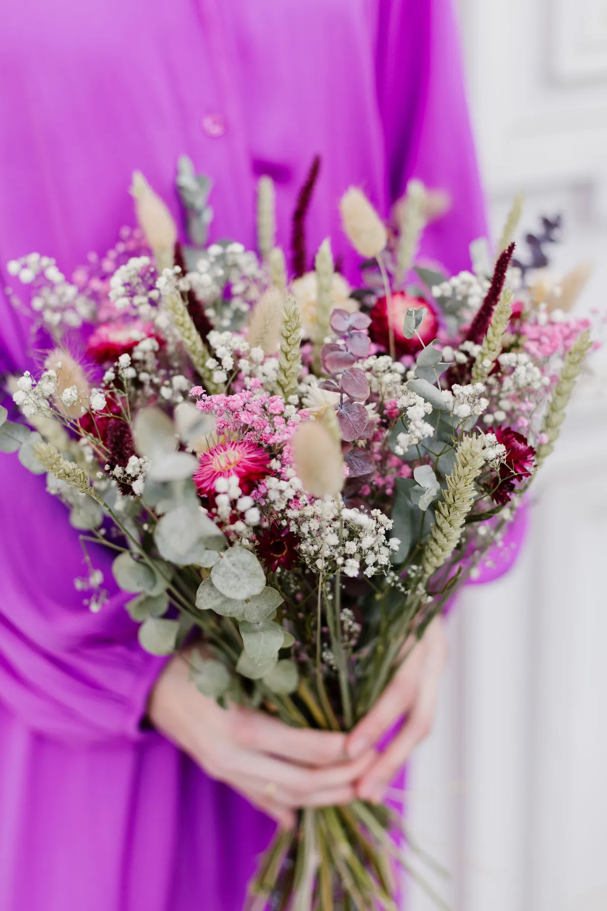 Maak uw eigen boeket van gedroogde bloemen