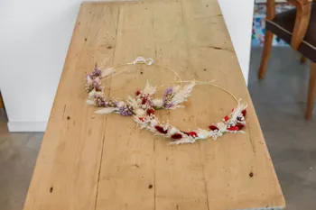 Créez votre couronne de fleurs séchées
