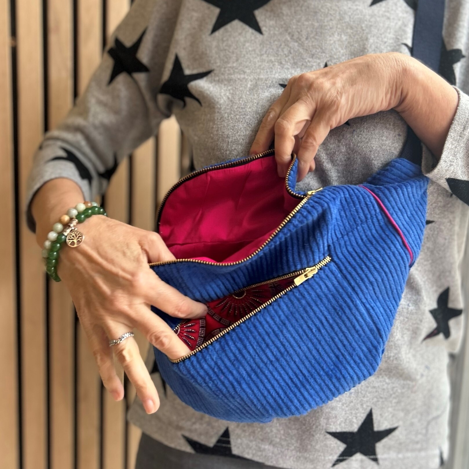 Réalisez votre banane oversize en velours