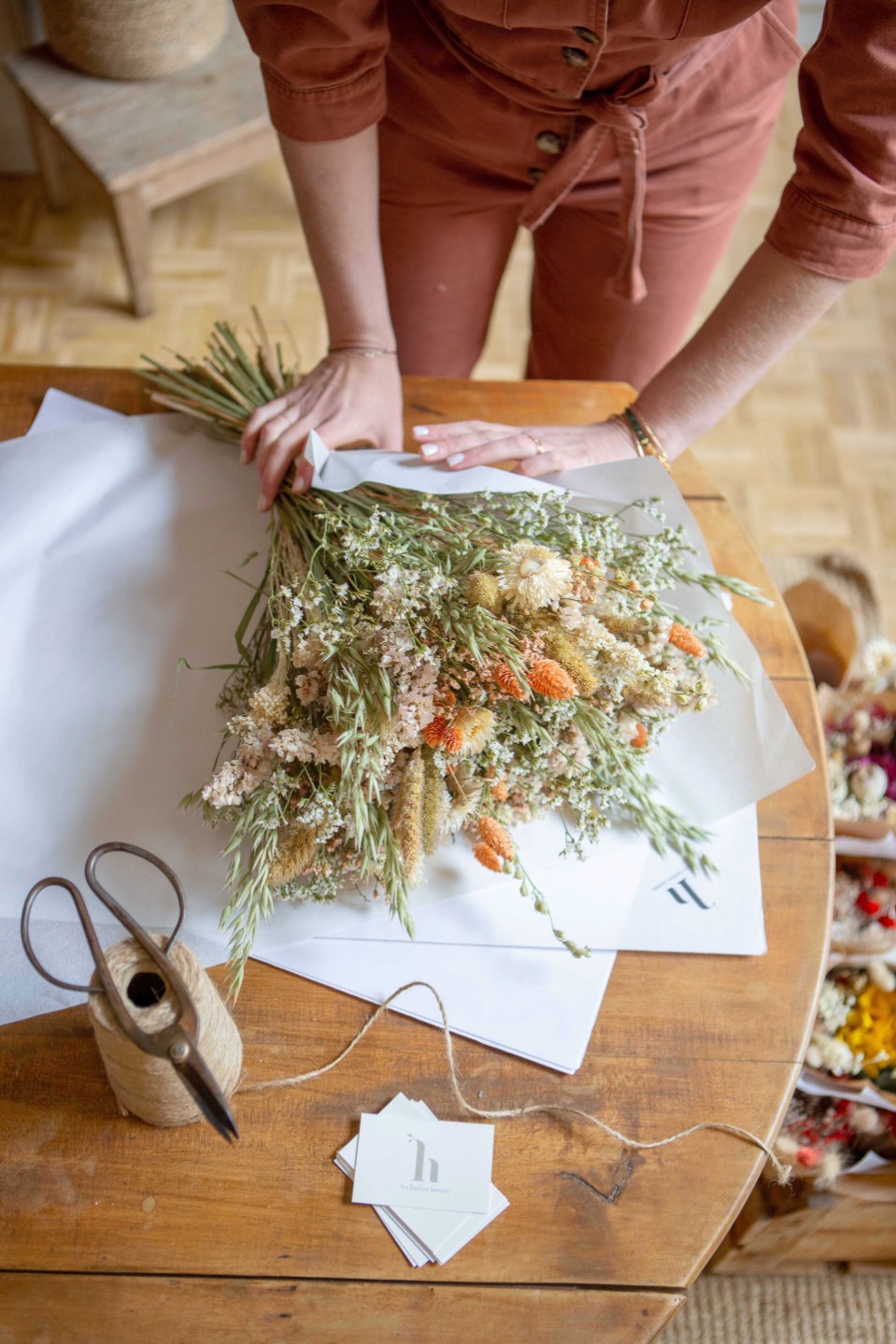 Composez votre bouquet en fleurs séchées