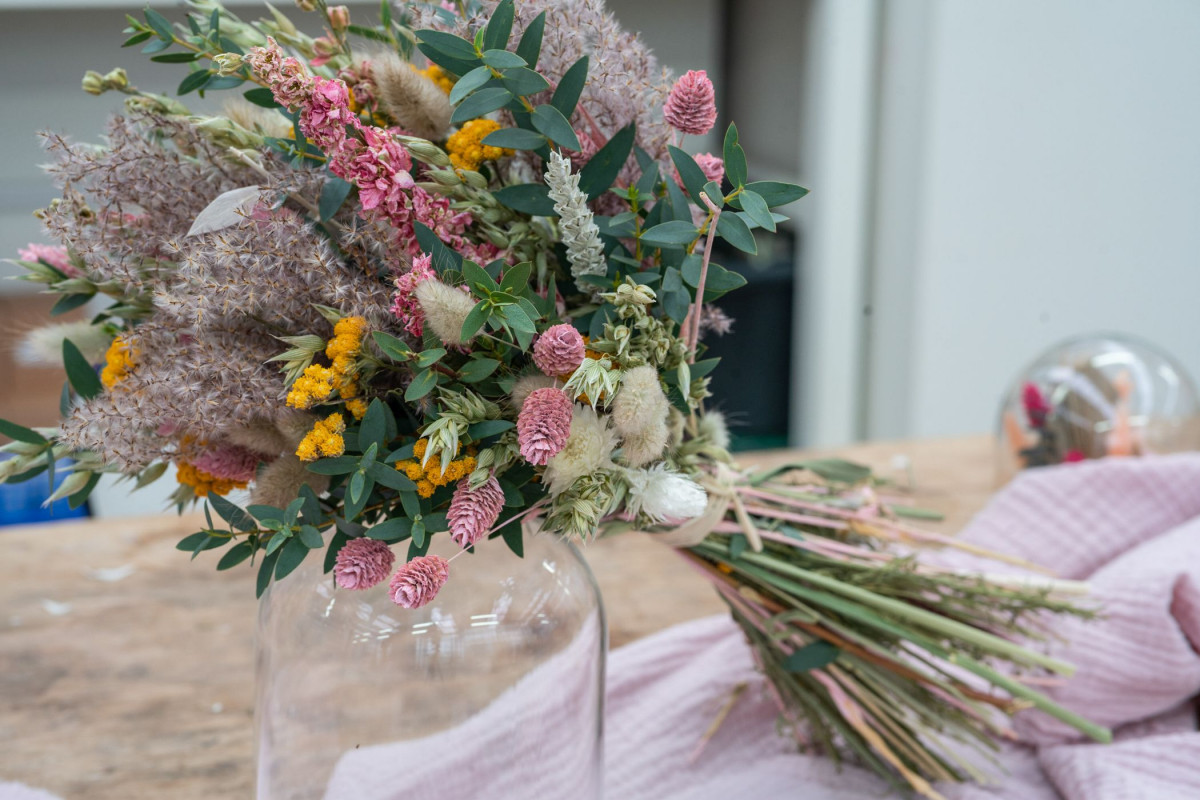 Réalisez votre bouquet de fleurs séchées