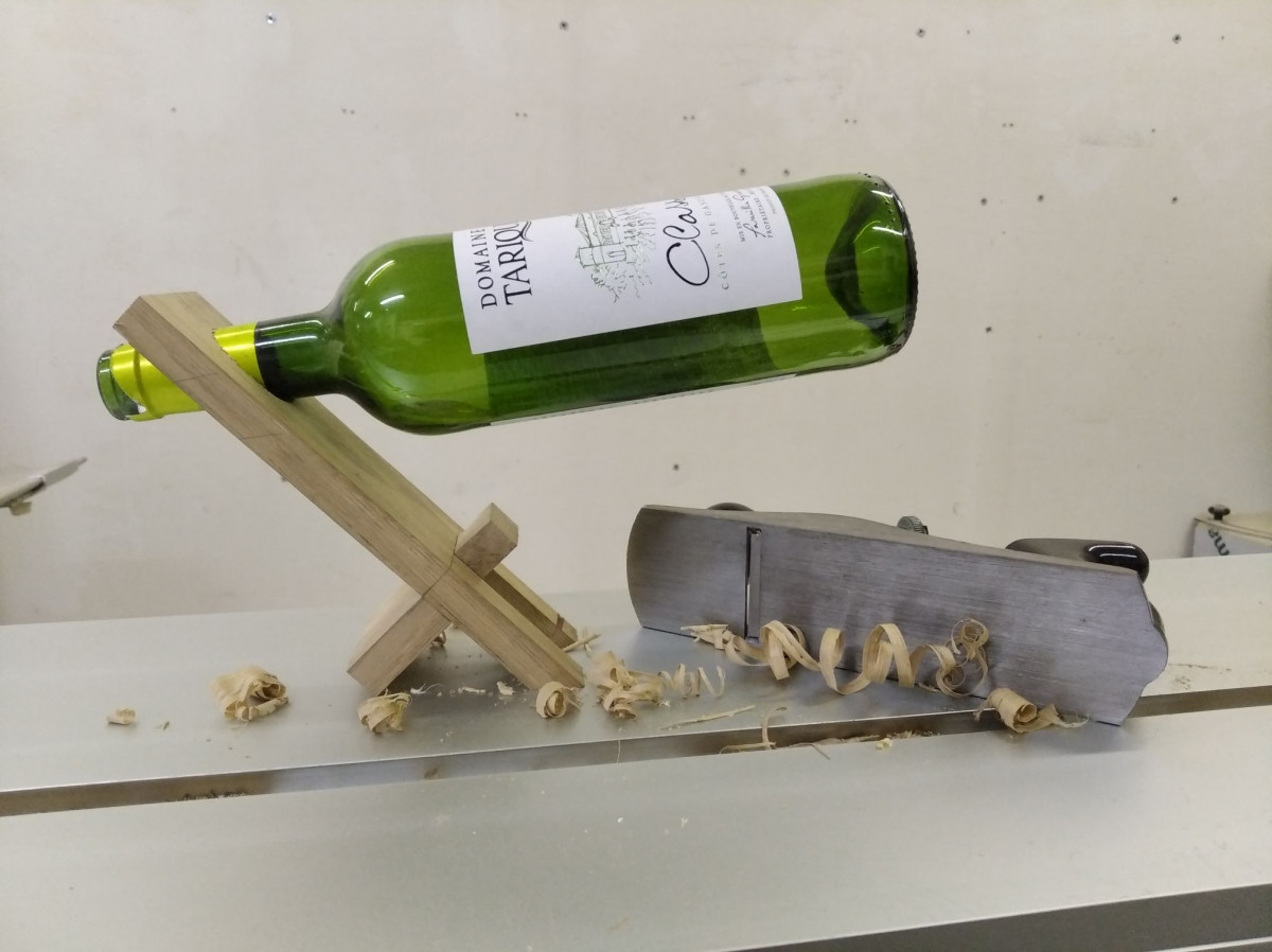 Réalisez votre porte bouteille en bois