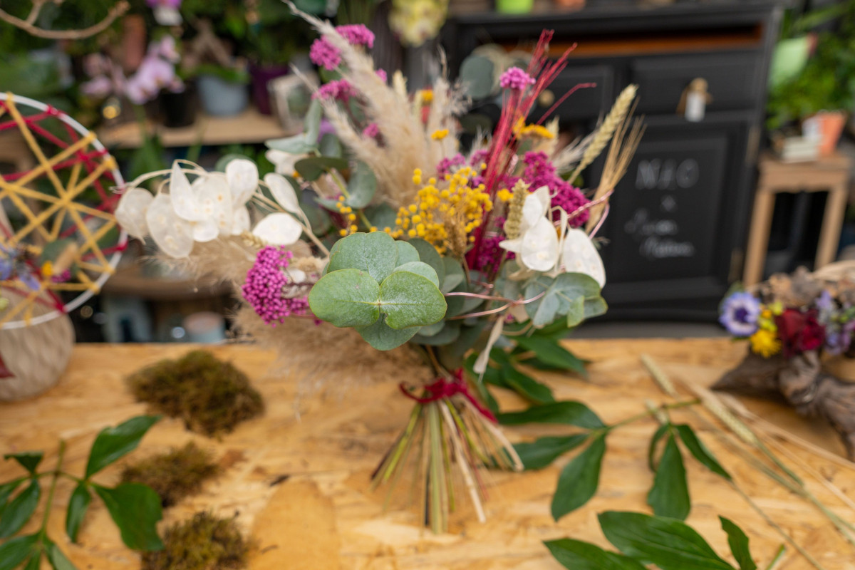 Réalisez votre bouquet de fleurs séchées