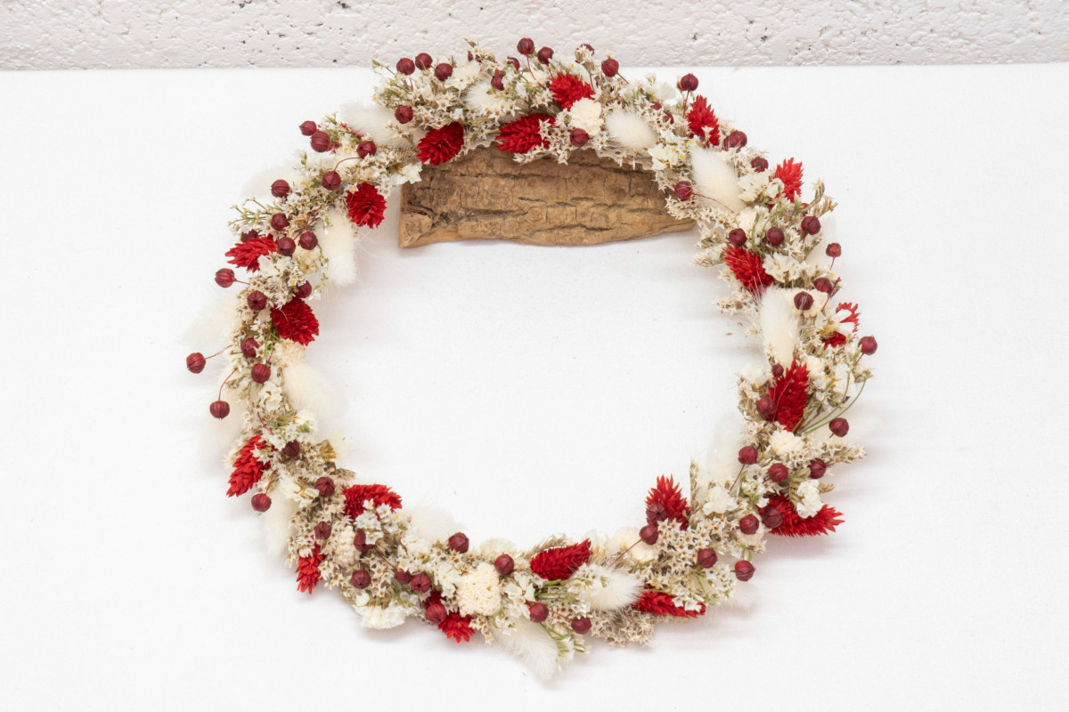 Fabriquez votre couronne de fleurs séchées