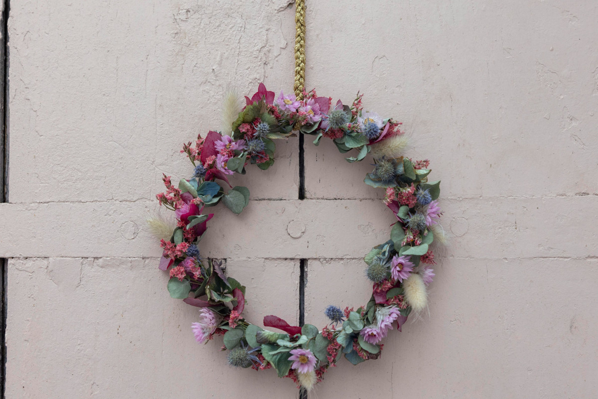 Créez votre couronne de fleurs séchées