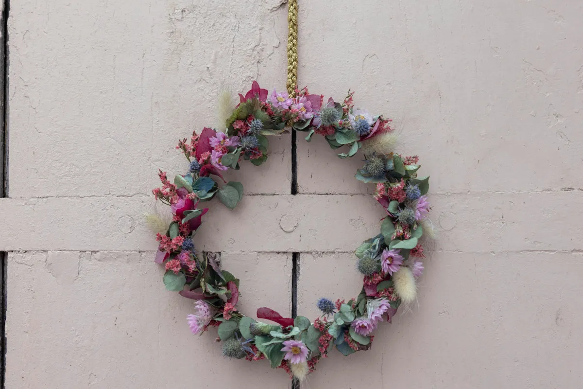 Créez votre couronne de fleurs séchées