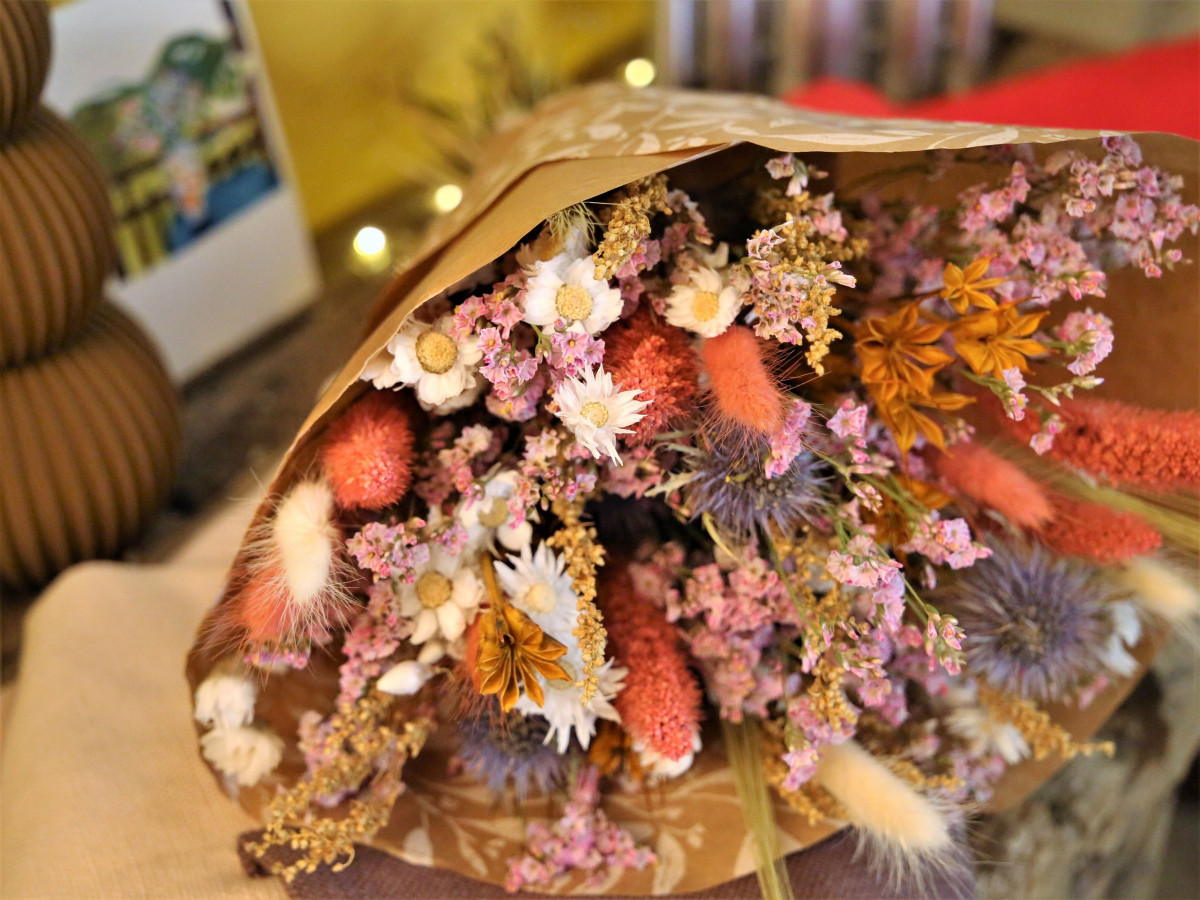 Réalisez votre bouquet de fleurs séchées