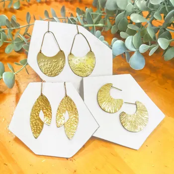 Réalisez votre paire de boucles d'oreilles en laiton