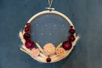 Créez votre tambour de fleurs séchées