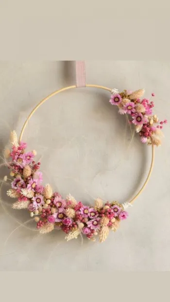 Créez votre couronne de fleurs séchées