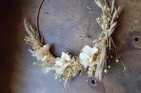 Réalisez votre couronne de fleurs séchées