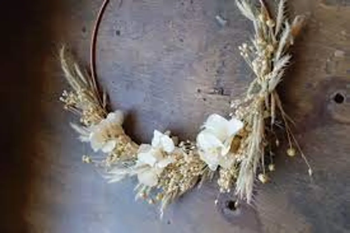 Réalisez votre couronne de fleurs séchées