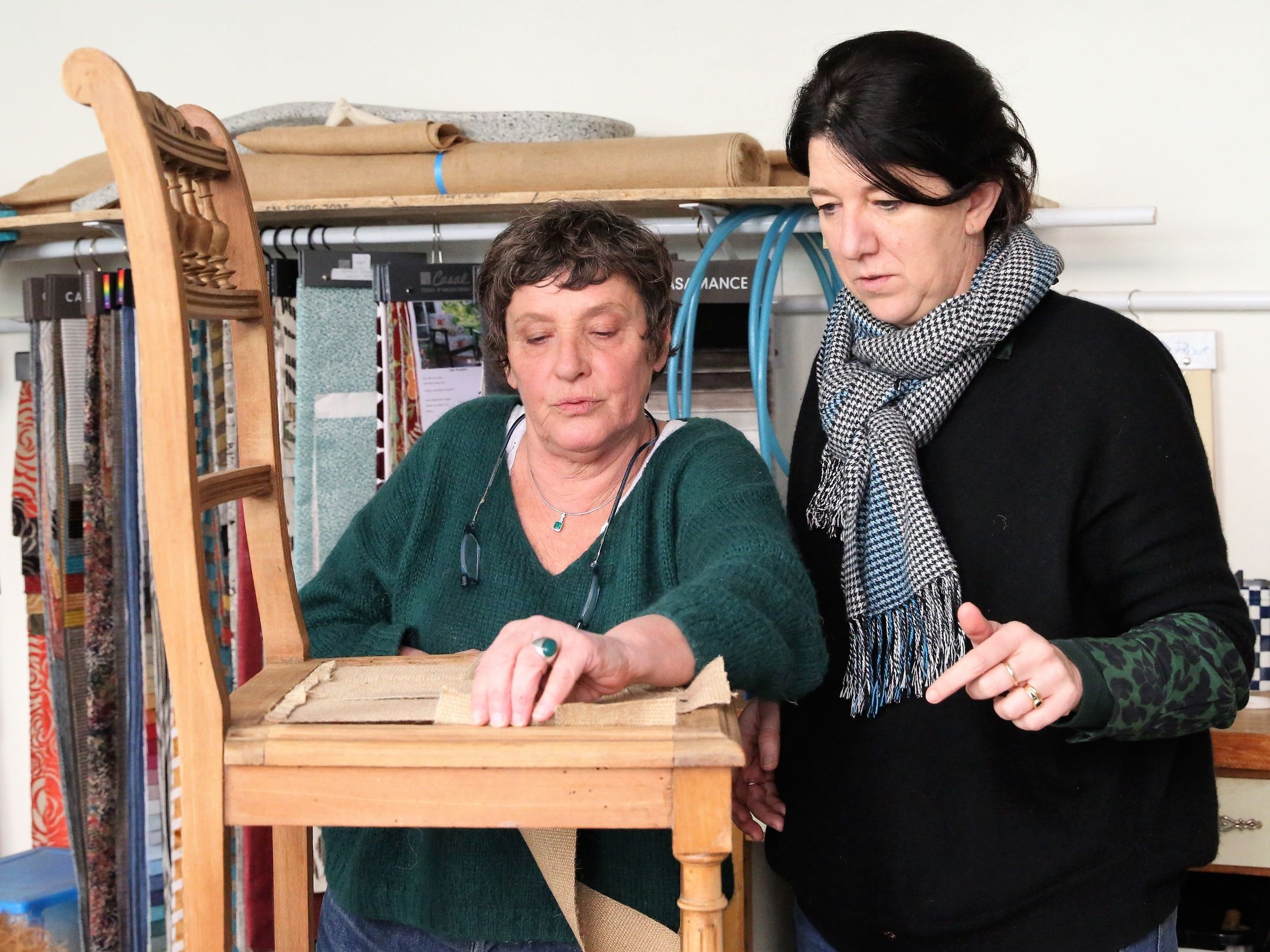 Tapissez votre chaise en crin