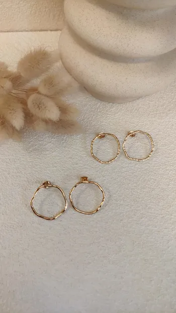Wecandoo - Réalisez vos boucles d'oreille dorées à l'or fin