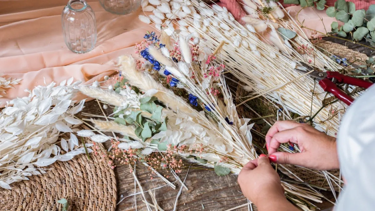 Composez votre bouquet de fleurs séchées