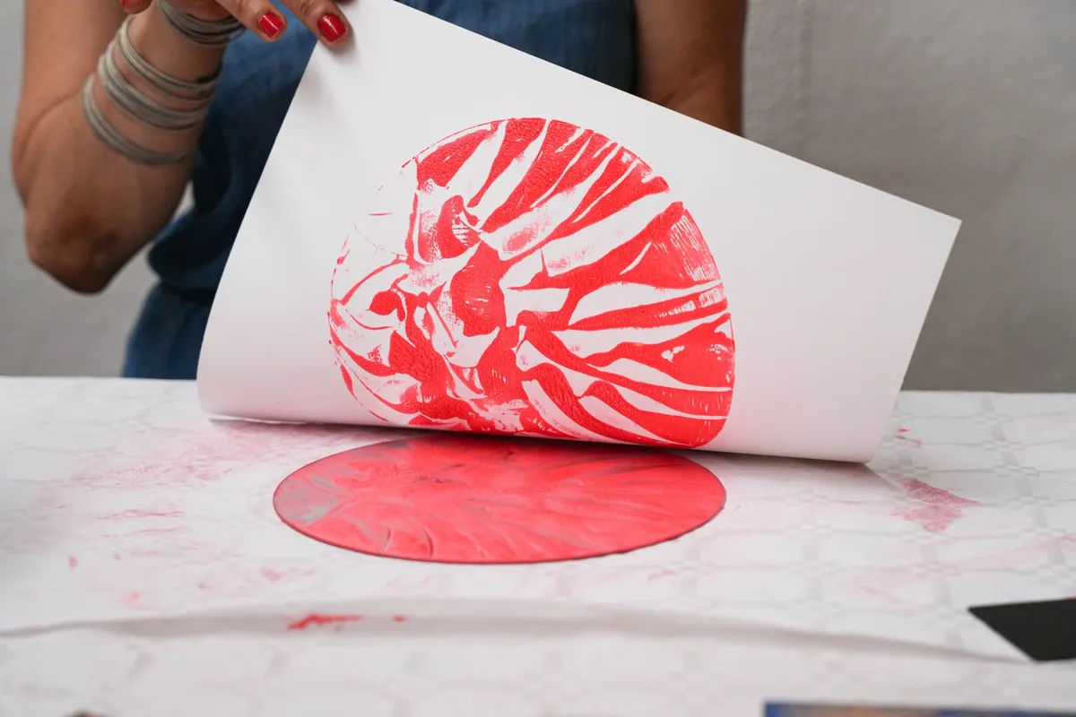 Créez votre trio d'œuvres en monotype