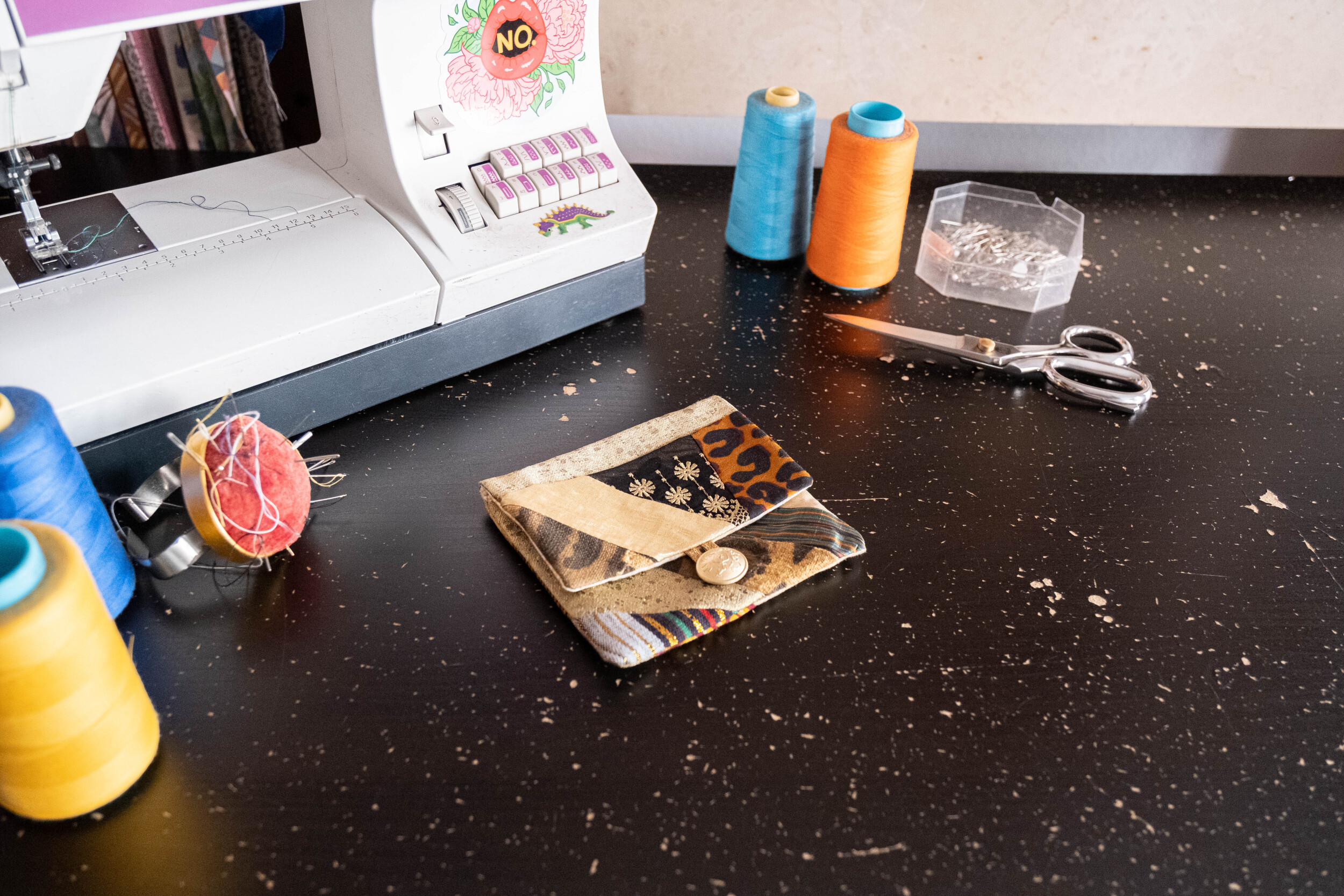 Cousez votre trousse en patchwork matelassé à Bruxelles