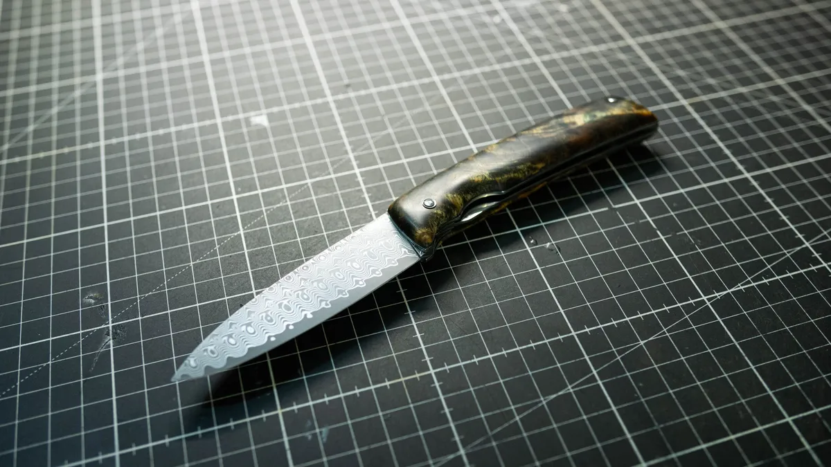 Réalisez votre couteau pliant en Damas - 2J