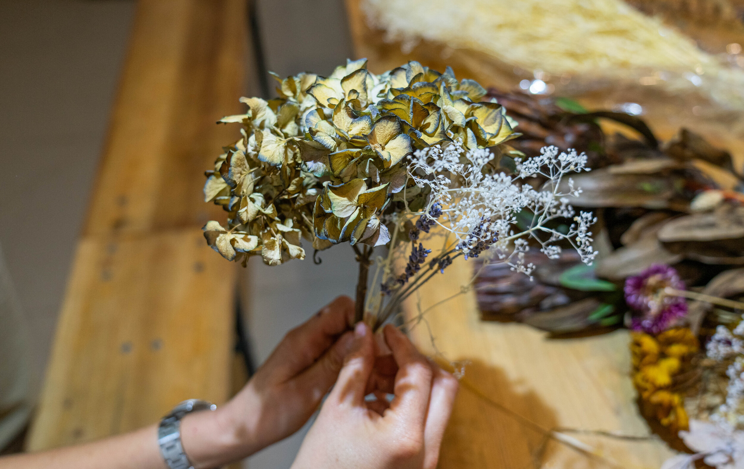 Créez votre bouquet de fleurs séchées
