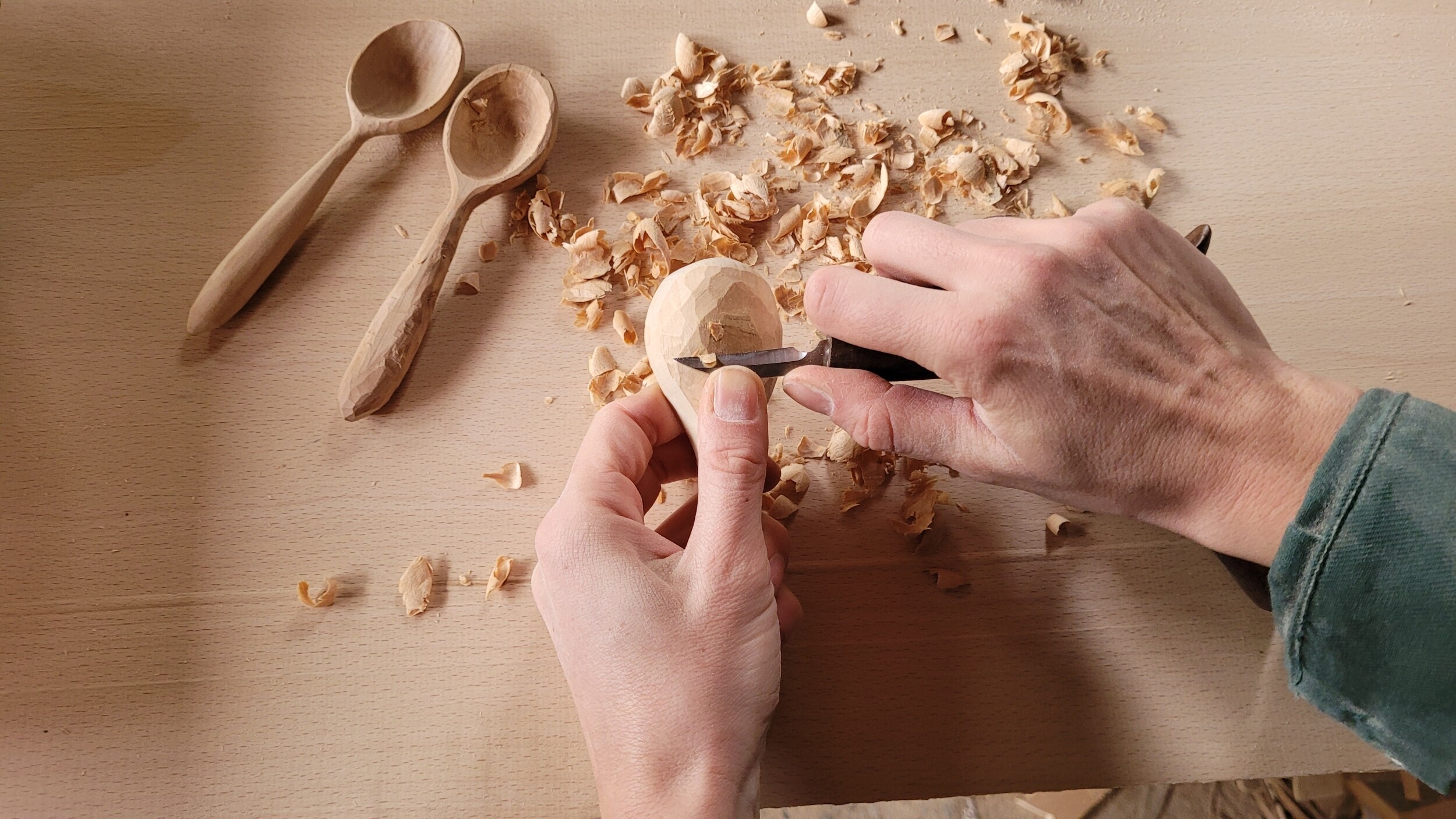 Sculptez votre cuillère en bois