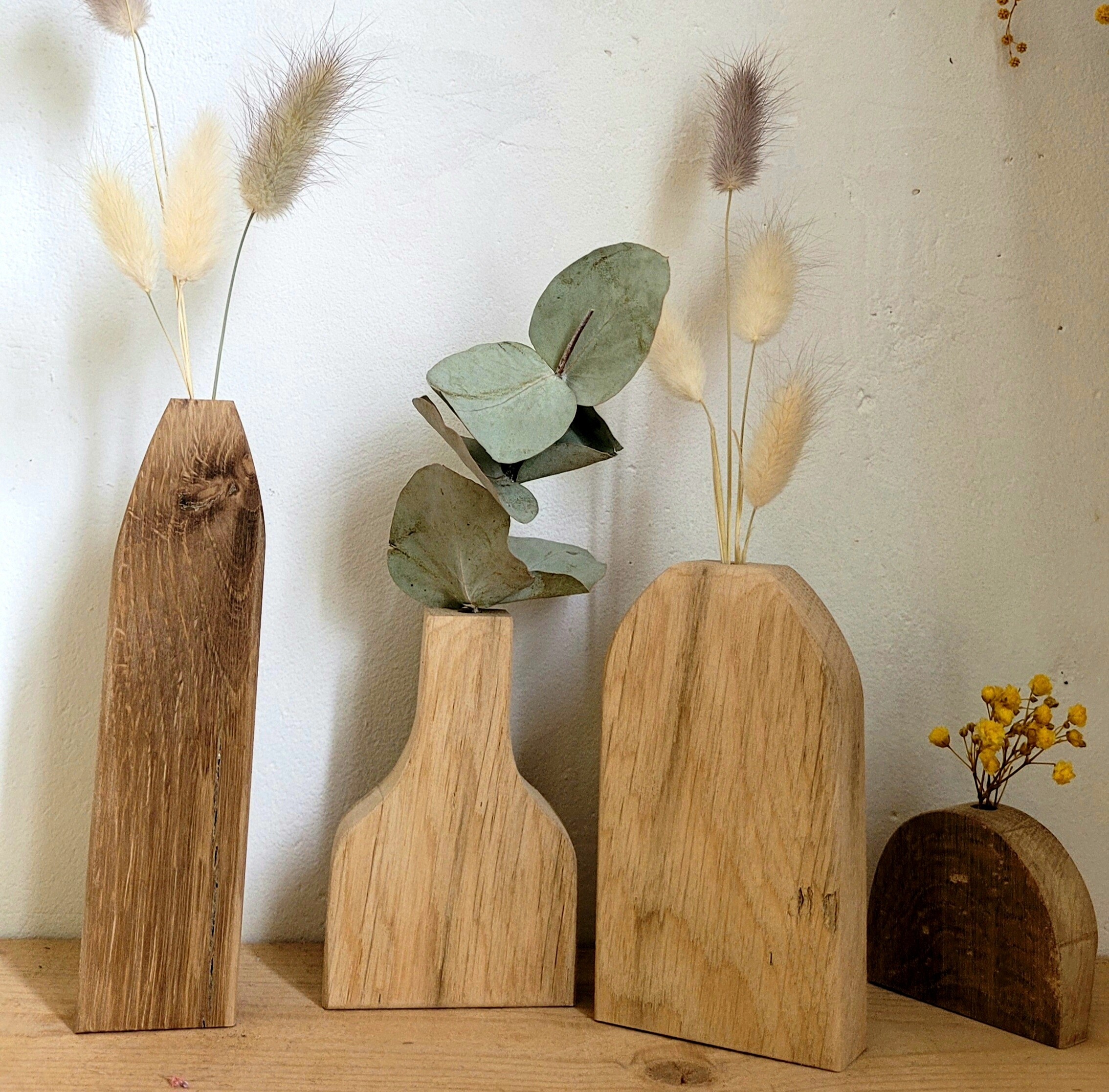 Réalisez votre jeu de vases en chêne